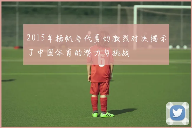 2015年杨帆与代勇的激烈对决揭示了中国体育的潜力与挑战